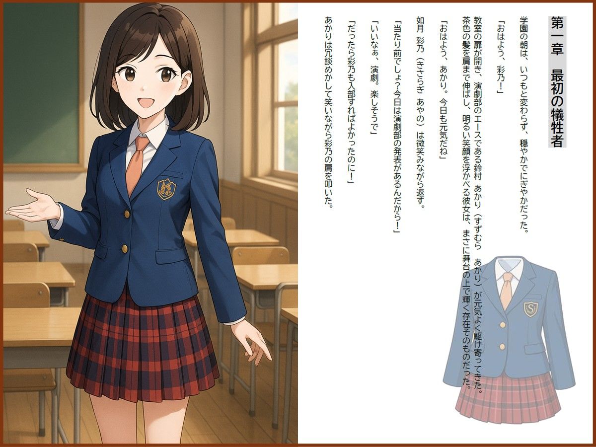 サンプル画像1:ハイグレに堕ちる学び舎 〜抗えぬ制服〜(茶色むつき) [d_569051]