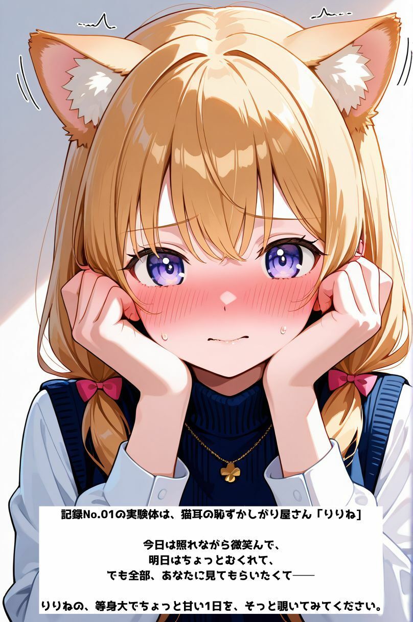 サンプル画像2:けも☆ラボ記録 No.01 ─ りりね日常観察記［制服＆部屋着ver.］(けも☆ラボ記録) [d_569326]