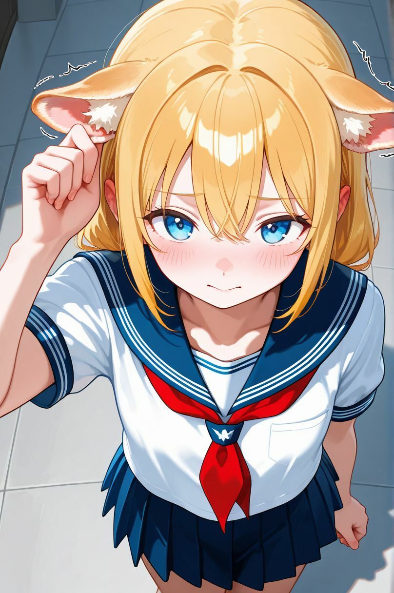 サンプル画像5:けも☆ラボ記録 No.01 ─ りりね日常観察記［制服＆部屋着ver.］(けも☆ラボ記録) [d_569326]