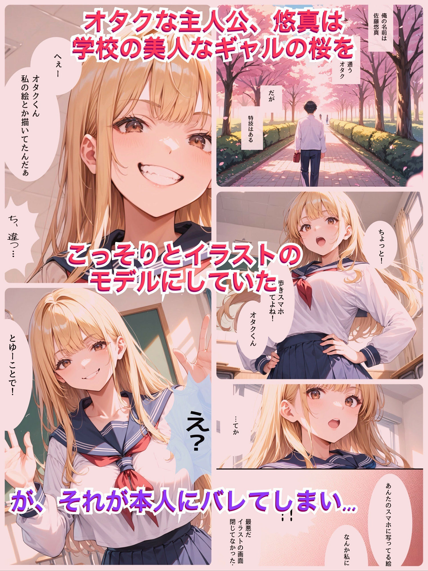 サンプル画像1:強気なギャルがオタクの俺にデレデレになった話(プロテイン) [d_569469]