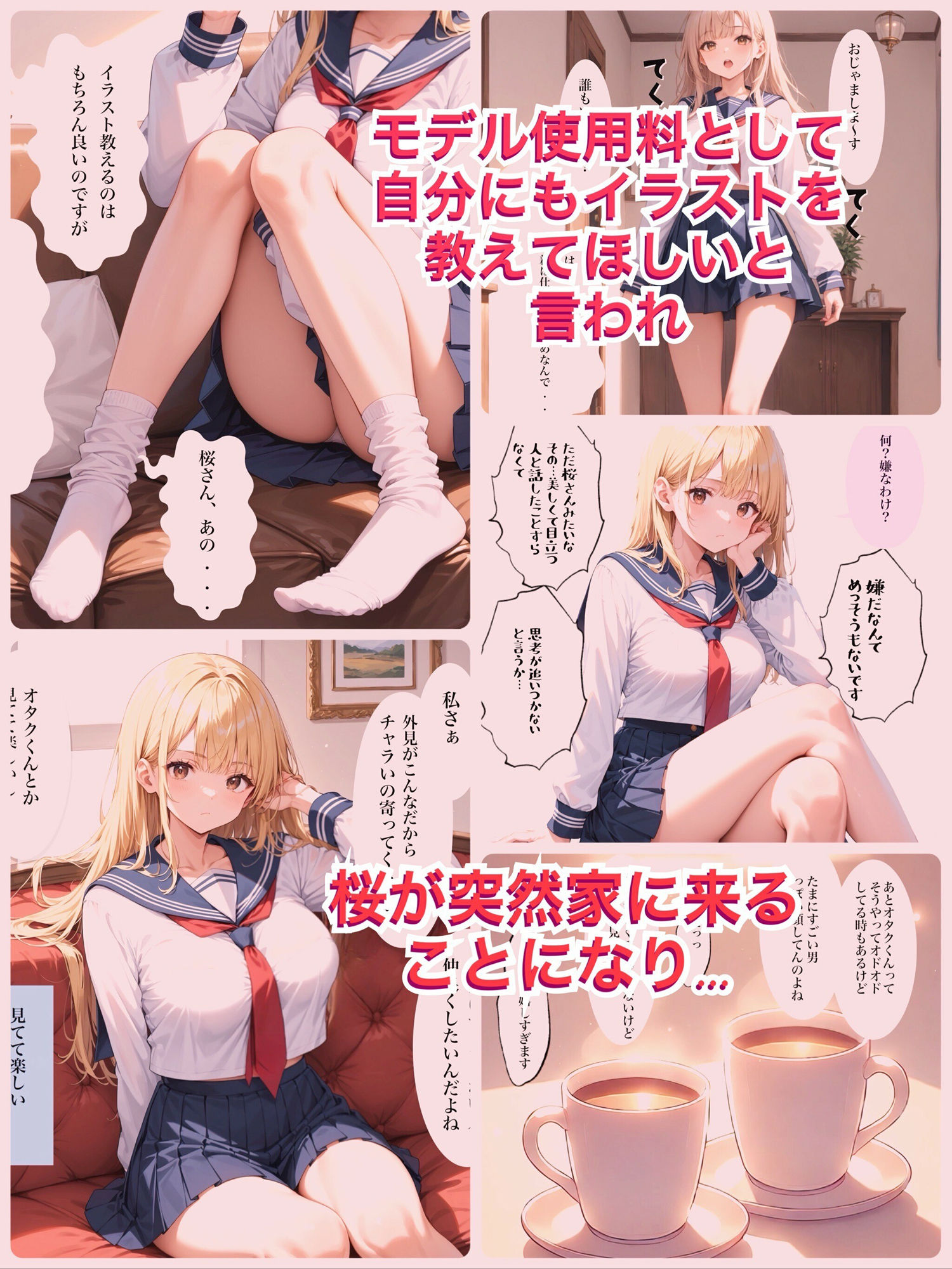 サンプル画像2:強気なギャルがオタクの俺にデレデレになった話(プロテイン) [d_569469]