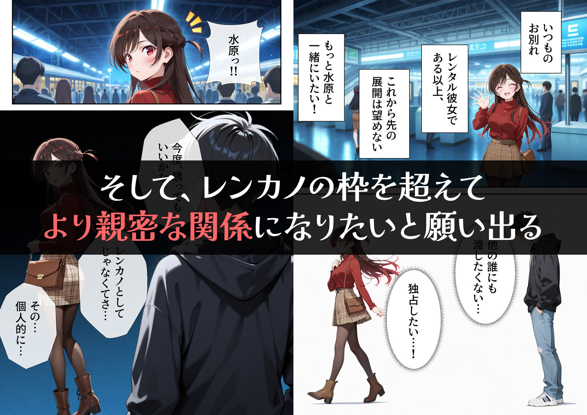 サンプル画像3:レンタル彼女、催◯洗脳で寝取ります(ニーハイ堂) [d_569690]