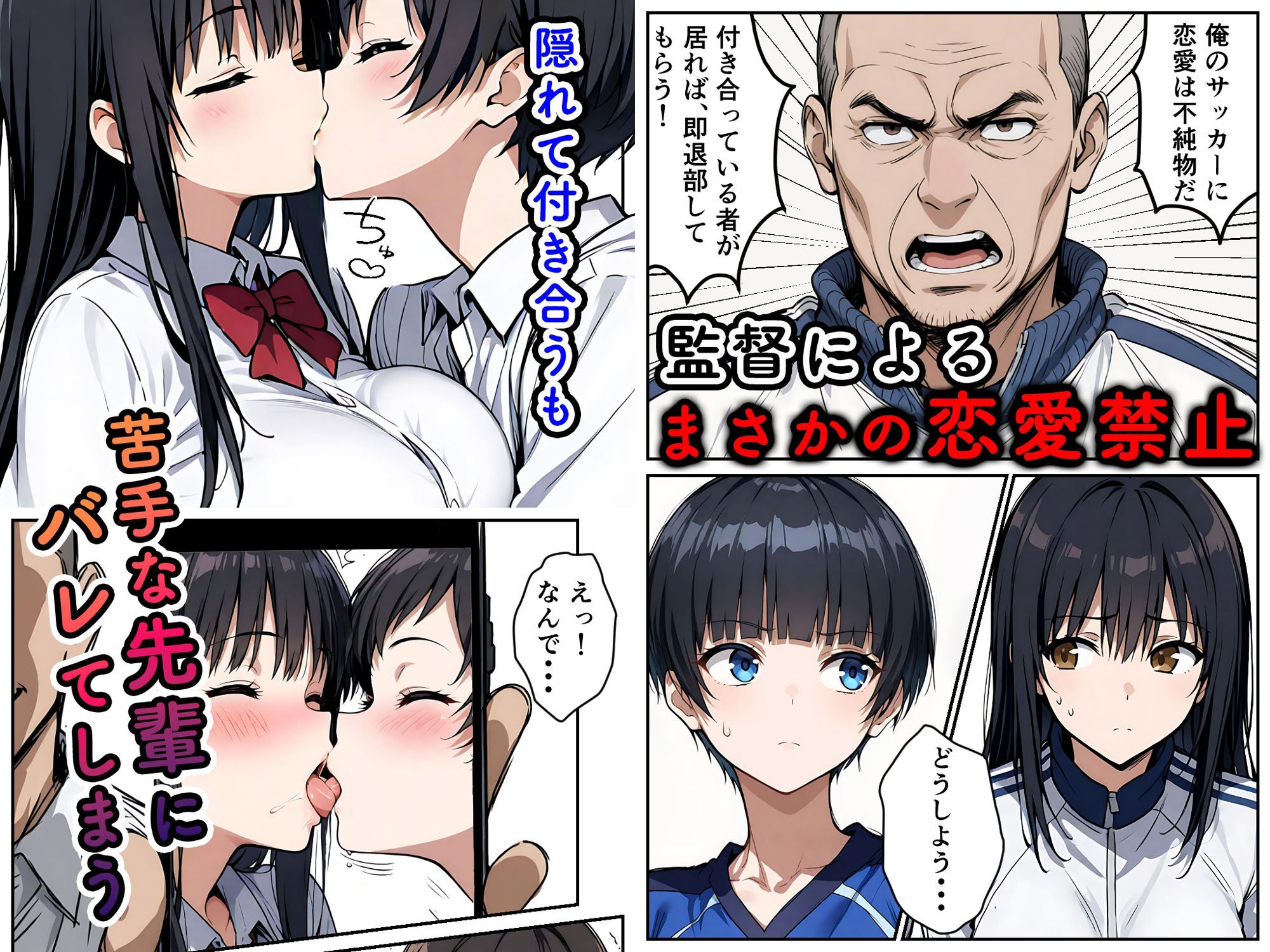 サンプル画像3:幼馴染の彼女は部活の先輩の性処理係(AIおじさん) [d_570155]