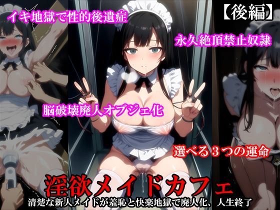 サンプル画像4:【前後編セット】『淫欲メイドカフェ  清楚なメイドが羞恥と快楽地獄で廃人化するまで責められる』(淫乱テディベア) [d_570472]