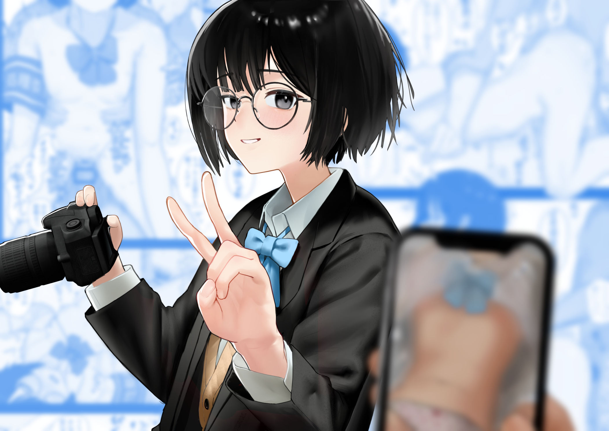 好きな人が奉仕委員に選ばれて僕は撮影係＋2（学校HPに掲載されてる奉仕委員...のサンプル画像10