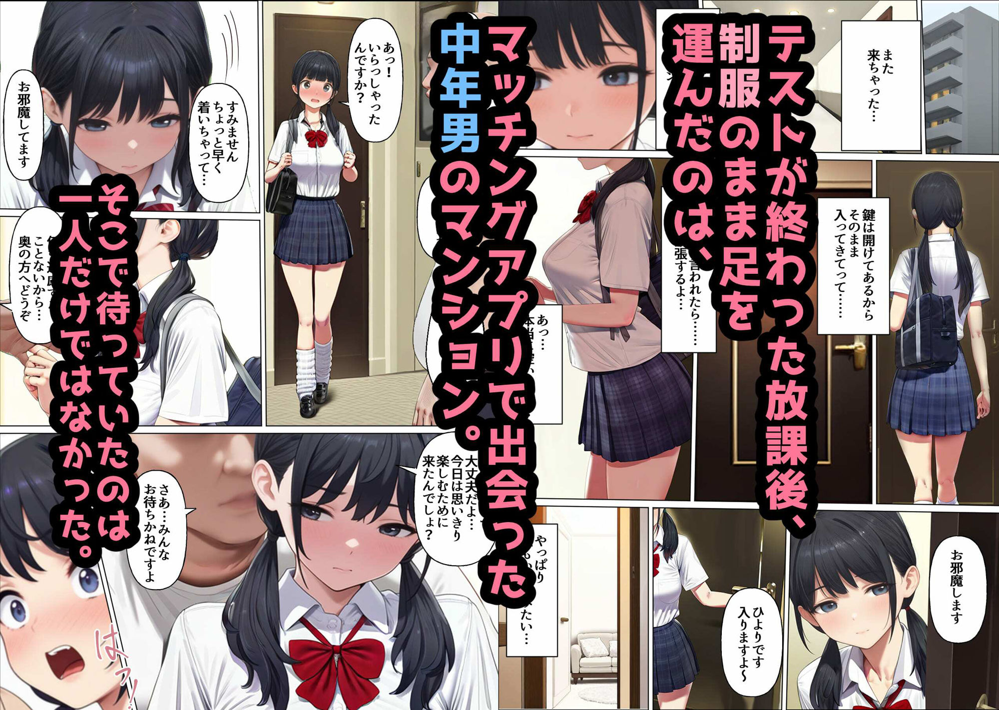 【エロ漫画】JK ・三穴ち○ぽ漬け、トロトロ絶頂ループ3