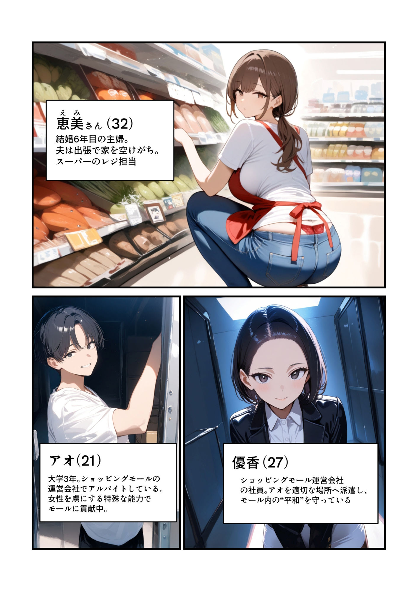 サンプル画像1:バ先の美女（オンナ）ぜんぶヤる 〜【第1話】恵美さん・32歳 スーパーの巨乳パート妻〜(淫語王) [d_571920]