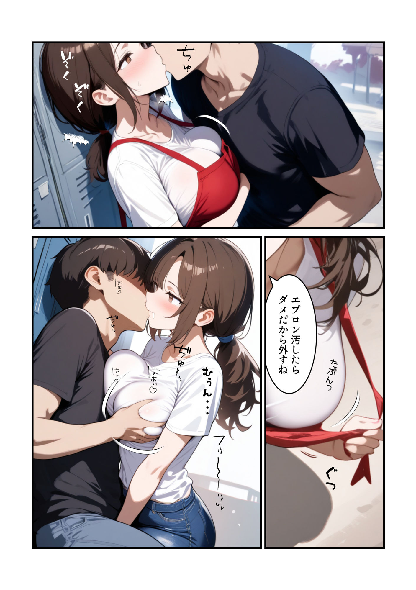 サンプル画像4:バ先の美女（オンナ）ぜんぶヤる 〜【第1話】恵美さん・32歳 スーパーの巨乳パート妻〜(淫語王) [d_571920]