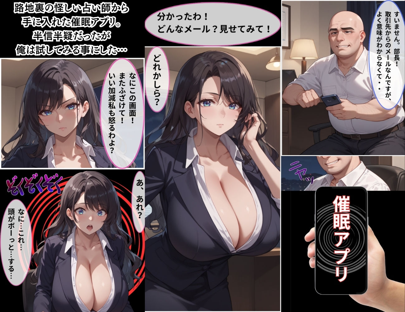 サンプル画像3:催●支配  万年ヒラ社員の俺が巨乳人妻上司を寝取った話。(くりきんとん) [d_573322]