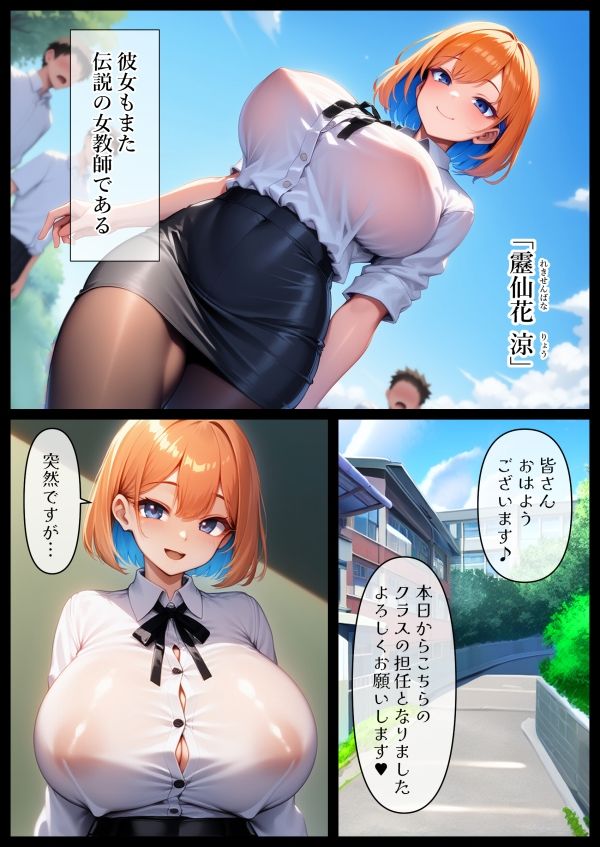 サンプル画像2:絶対に偏差値30アップさせる伝説のドスケベ女教師2〜目指せ！いつでも先生とエッチが出来るセフレ券〜(あられ餅) [d_573339]