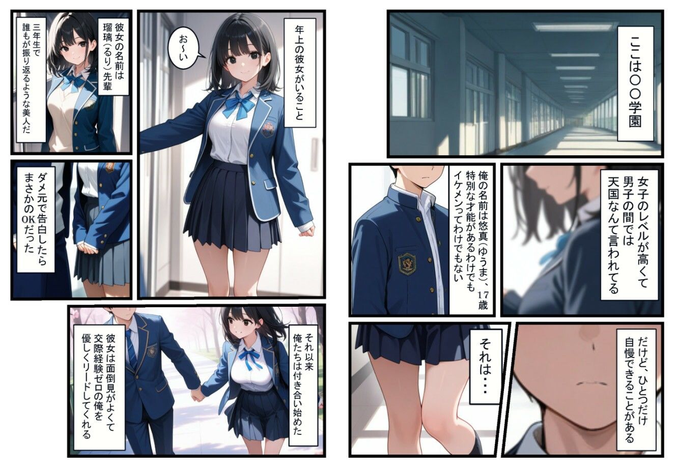 サンプル画像1:この道が地獄でも、きみがいるなら（前編）(AIおぱいん屋) [d_573385]