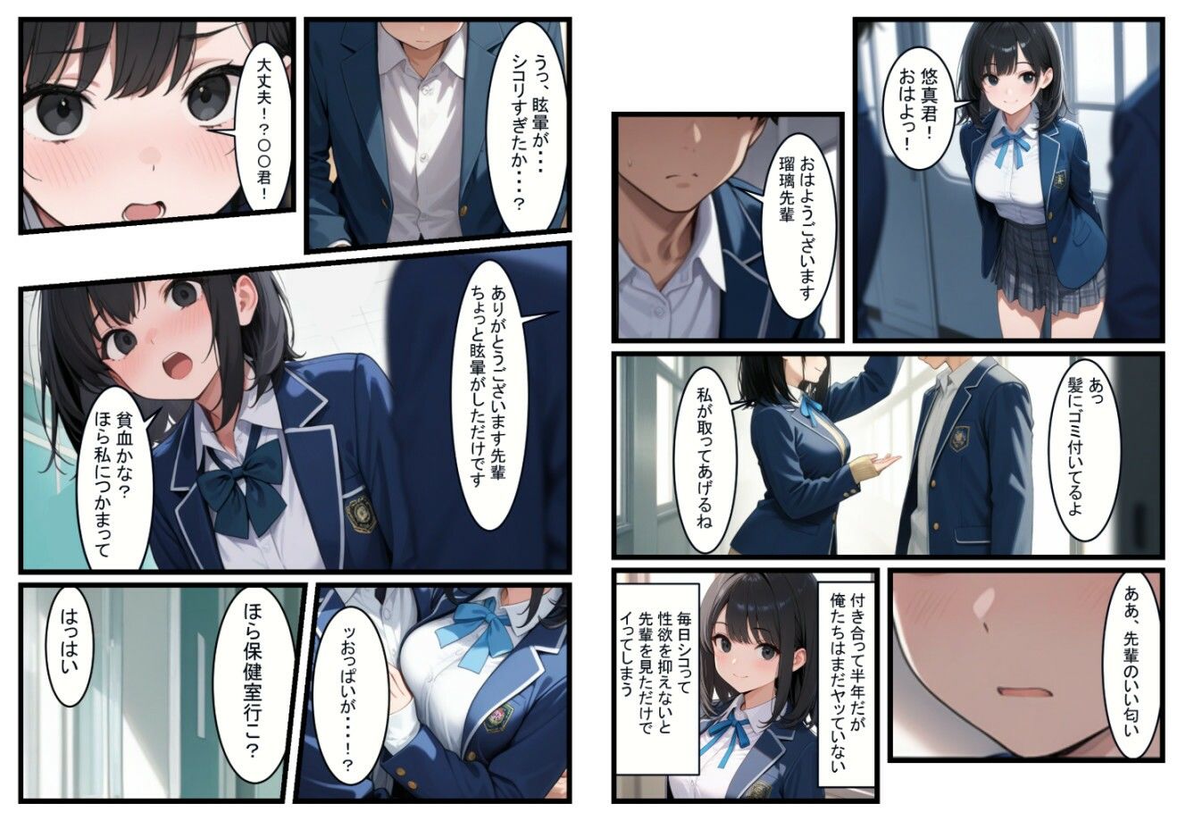 サンプル画像2:この道が地獄でも、きみがいるなら（前編）(AIおぱいん屋) [d_573385]