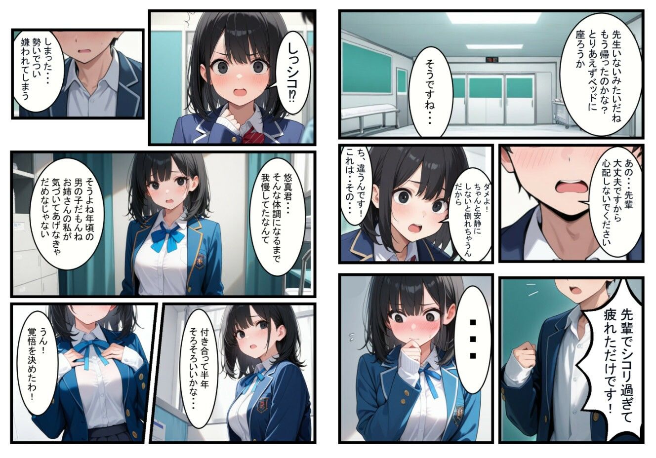 サンプル画像3:この道が地獄でも、きみがいるなら（前編）(AIおぱいん屋) [d_573385]