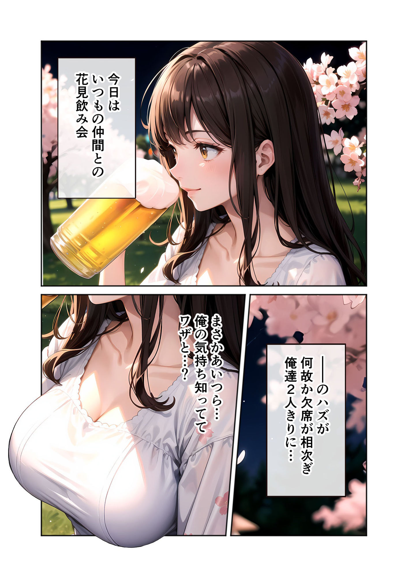 いちゃLOVE純情ベッドルーム 〜夜桜の下、ほろよい同期と想い通じる春風エッチ〜 画像7
