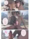 女兵士は部隊の仲間たちと
