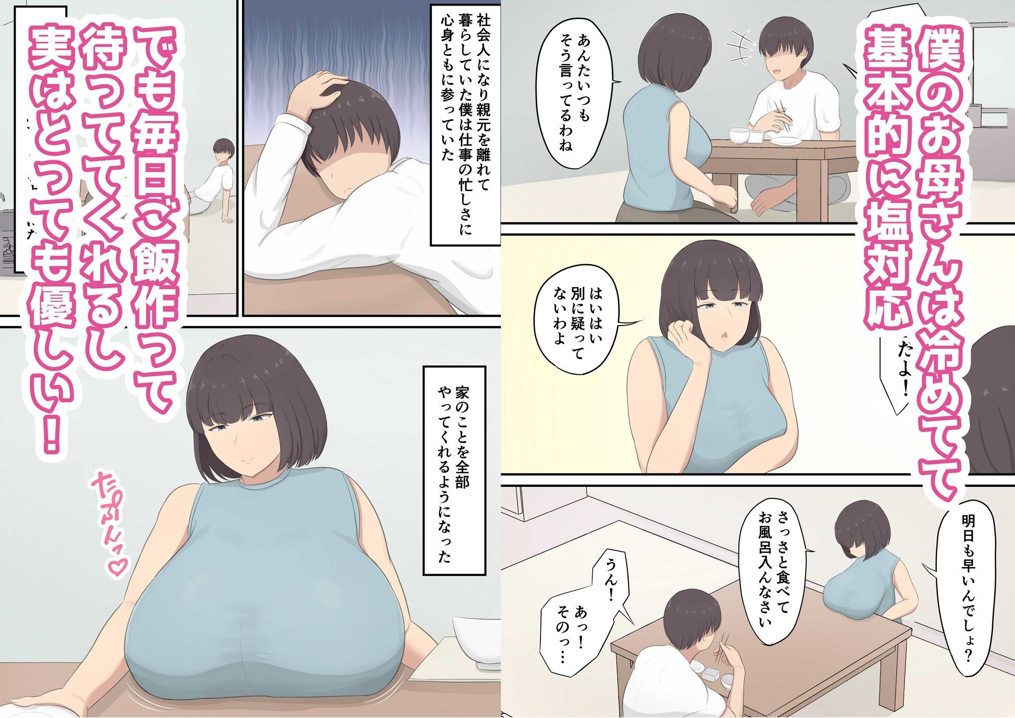 サンプル画像1:塩対応だけど優しいお母さんとセックスする日常(白雲ゼン) [d_575916]