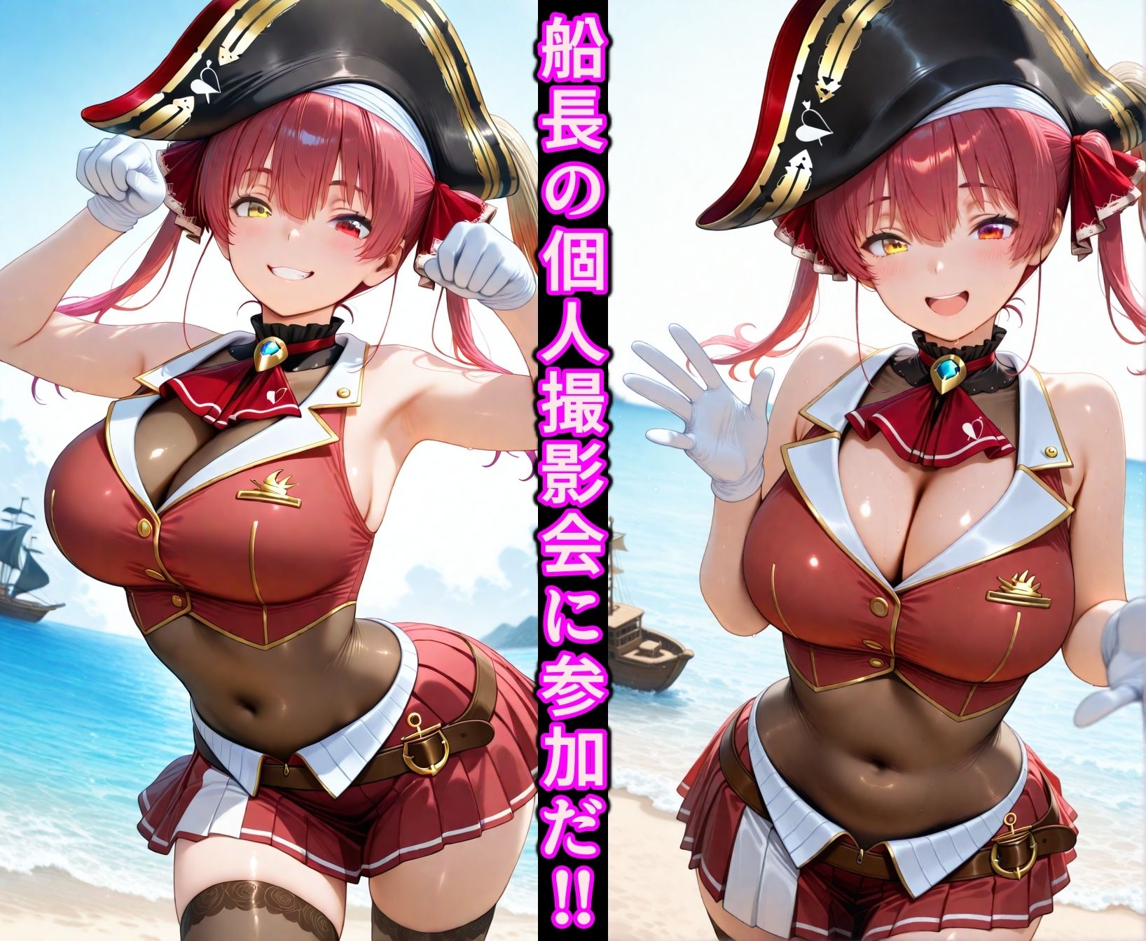 サンプル画像1:撮影会でかわいいを連呼したらなんでもさせてくれたVTuber〜宝◯マリン〜(アヘ顔好き集まれ！！ぬき処・朱作) [d_576389]