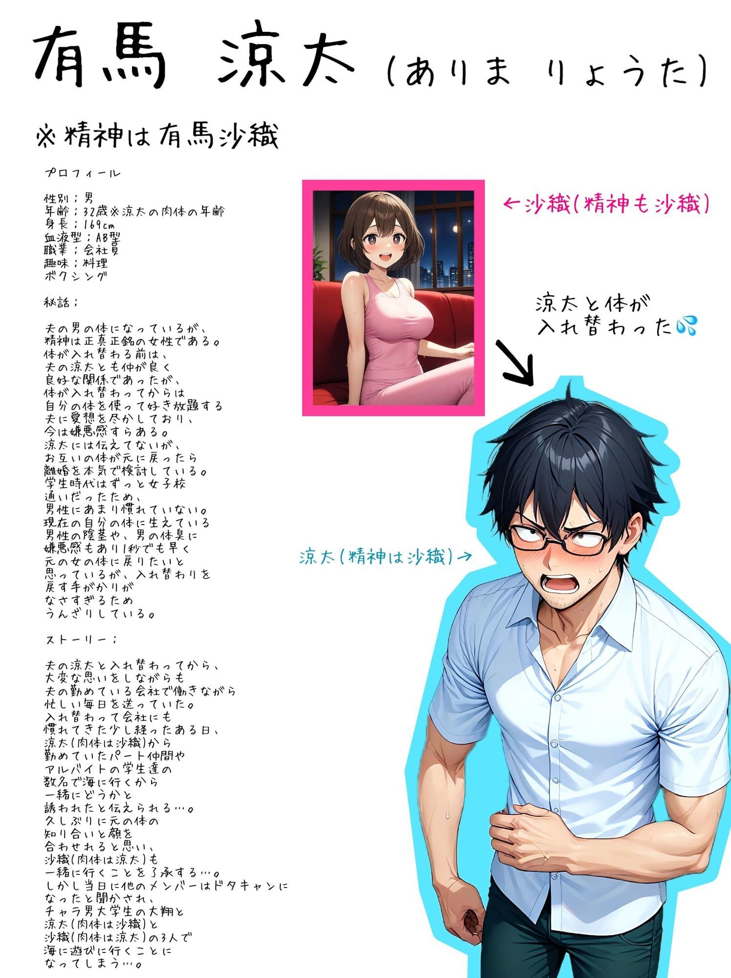 【入れ替わり・痴女】夫婦だけの特別な秘密3 画像3