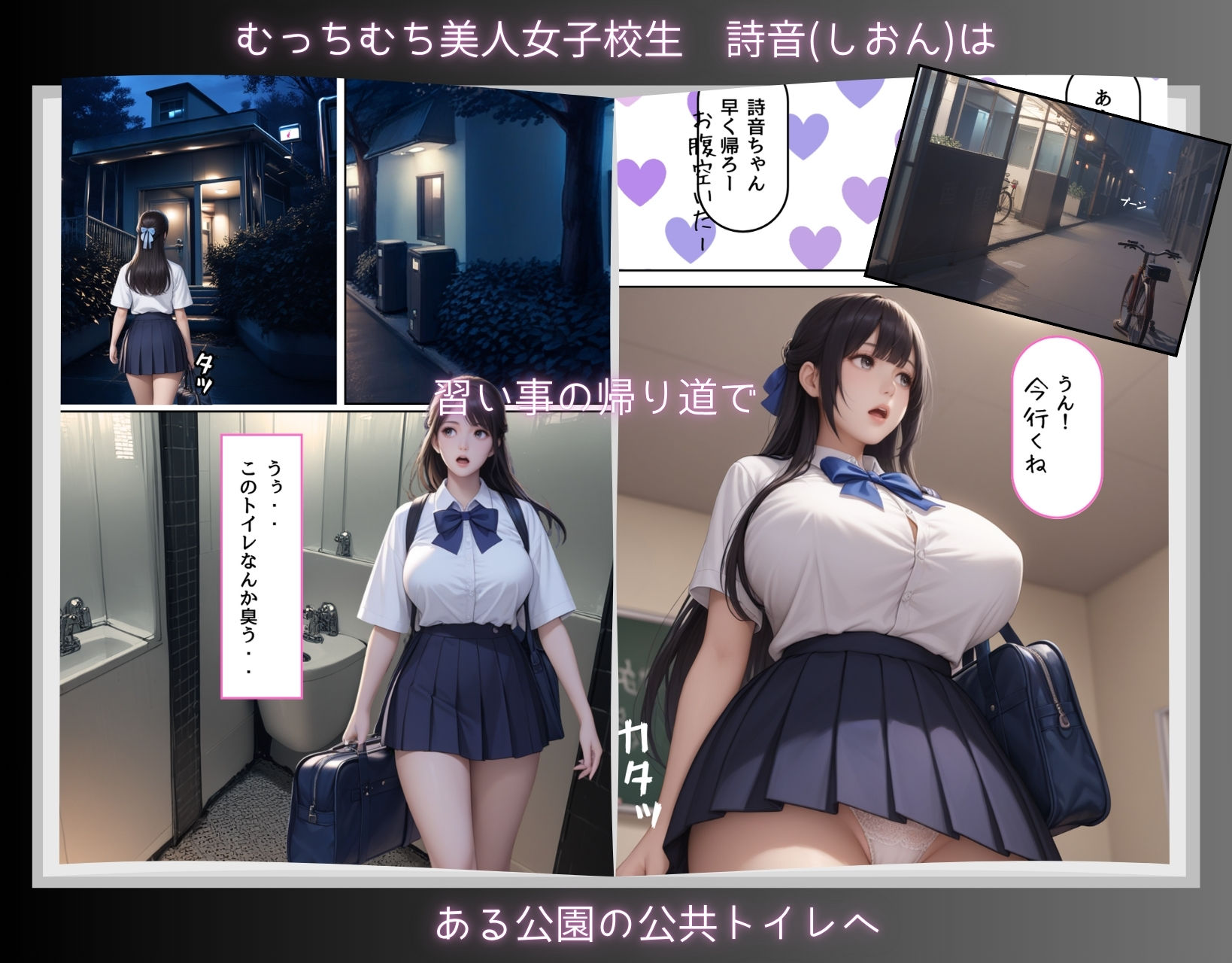 サンプル画像1:トイレに寄っただけなのに・・催〇クリームでむちむちJ〇を性支配(くりきんとん) [d_576833]