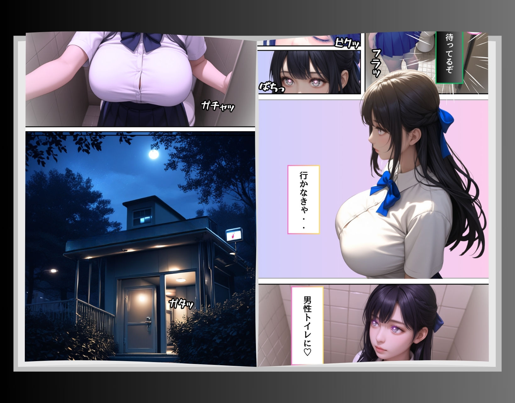 サンプル画像5:トイレに寄っただけなのに・・催〇クリームでむちむちJ〇を性支配(くりきんとん) [d_576833]