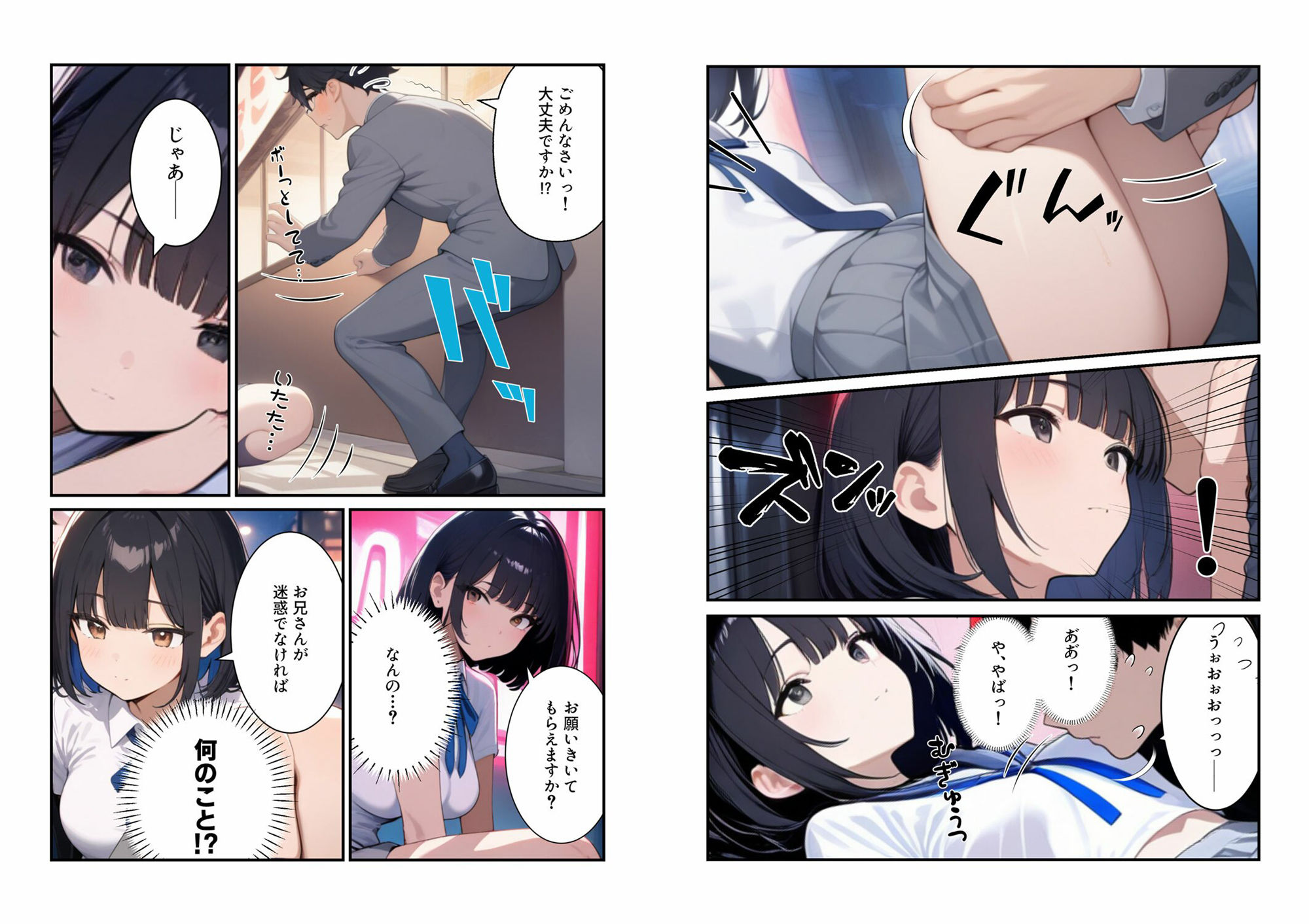 サンプル画像2:微経験女子・モテないオレだけど満員電車でたまに見かける女子校生に「はじめて」をお願いされた〜心春編(淫語王) [d_577056]