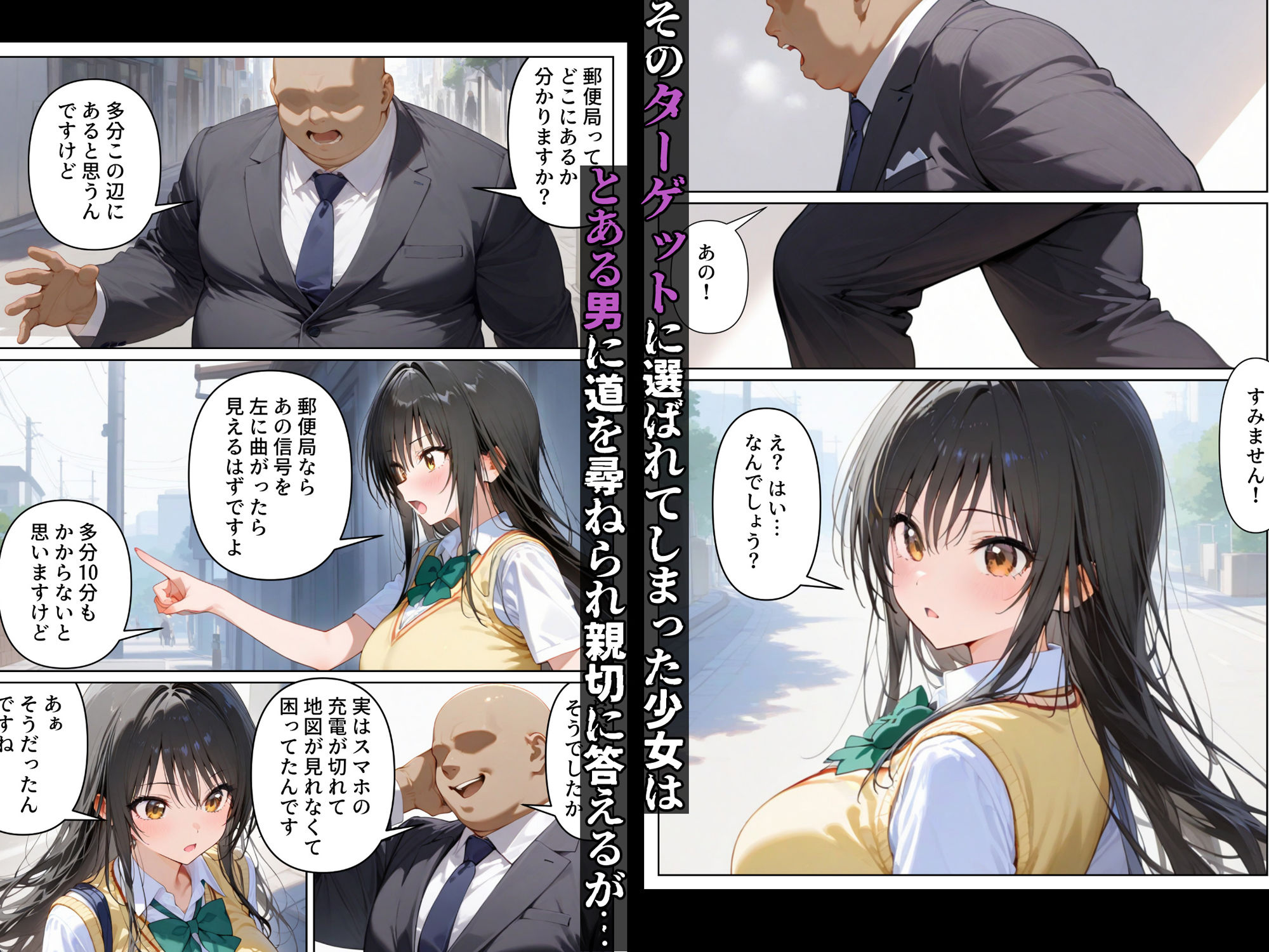 サンプル画像2:泣かせ屋代行 古〇川唯編 〜強気なツンデレ少女をキモデブおじさんが泣くまで徹底的に弄ぶ！！〜(たらコパ) [d_577256]