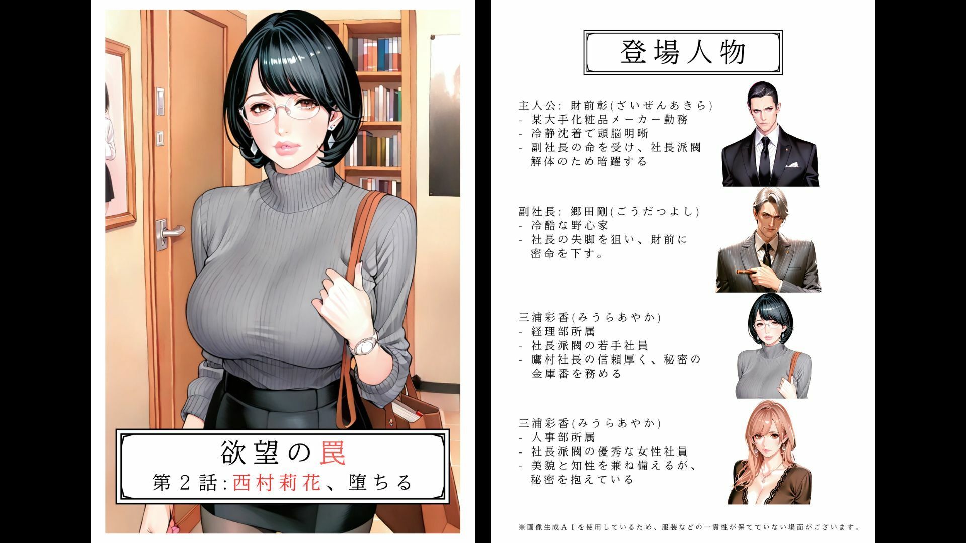 サンプル画像1:欲望の罠-第2話 西村莉花 堕ちる(AI_MAKER) [d_578074]