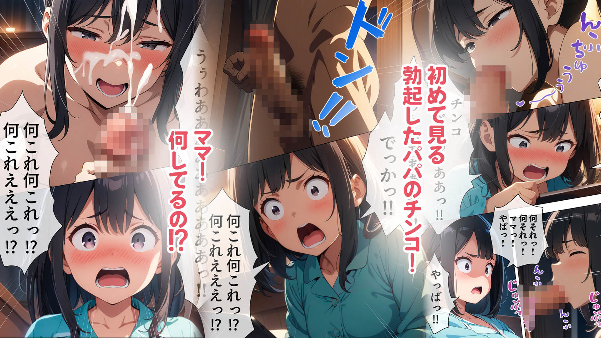 サンプル画像2:パパとママの子作りを盗撮してオナる少女(もへもへ) [d_578400]