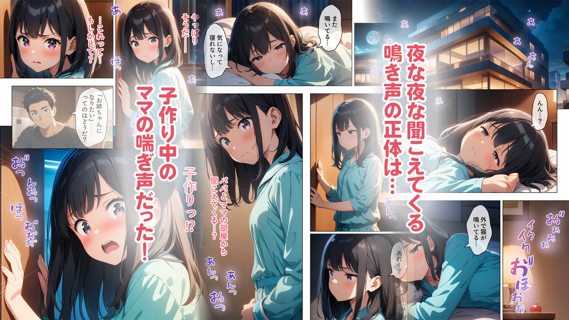 サンプル画像4:パパとママの子作りを盗撮してオナる少女(もへもへ) [d_578400]