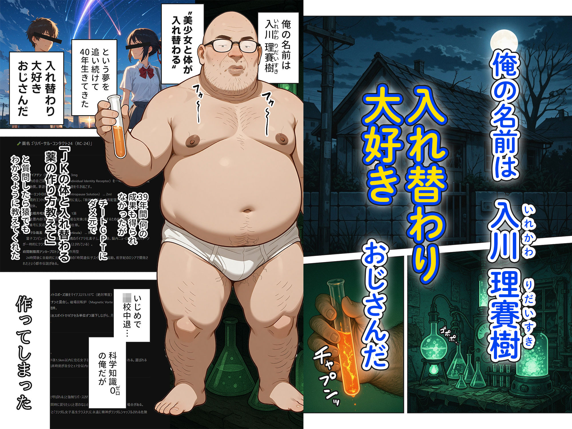 キモおじ⇔JK入れ替わり【1】この娘の人生台無しにしたろw 画像1