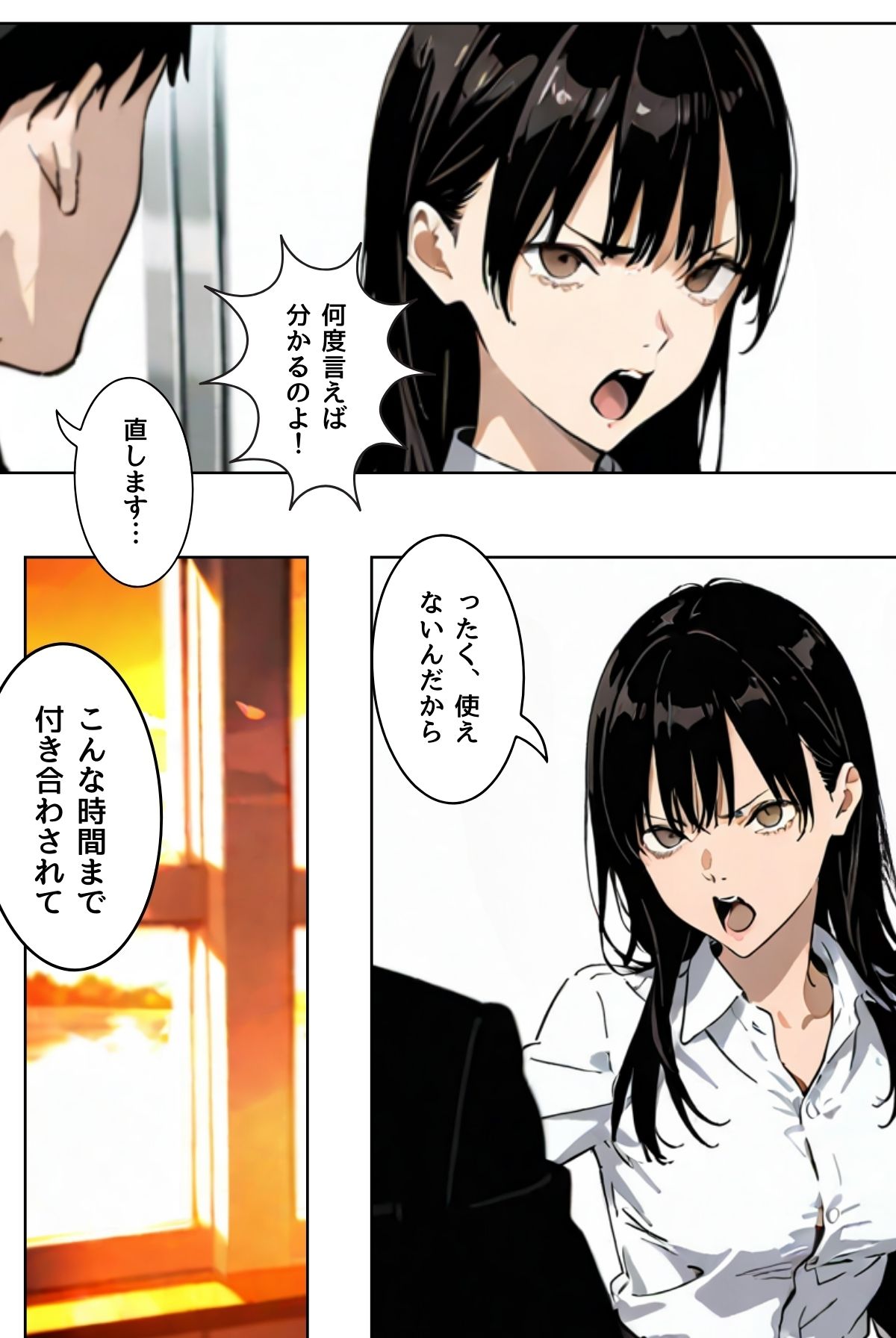 サンプル画像4:OLレイナ、残業の果てに 〜ツンデレ上司と部下の夜〜（フルカラー）(コミックダイス) [d_579668]