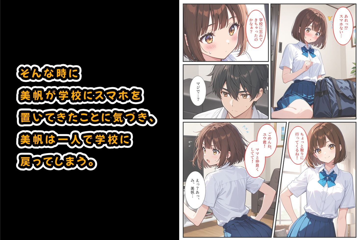 爆乳人妻が娘の彼氏に迫られて中出しセックスしちゃいました! 画像3
