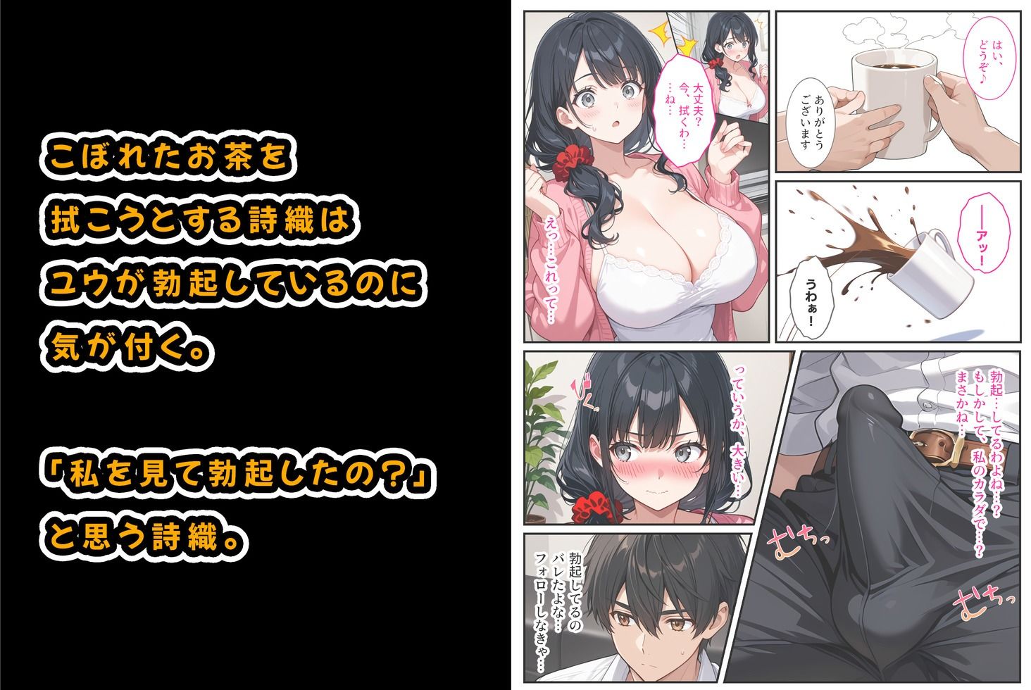 爆乳人妻が娘の彼氏に迫られて中出しセックスしちゃいました! 画像5