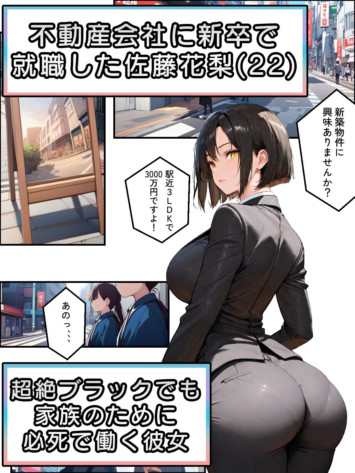 サンプル画像1:憧れの新卒ちゃんをパワハラ上司に寝取られた！大好きなあの子が喰われるのを見てるだけの僕(迂路沢) [d_581037]