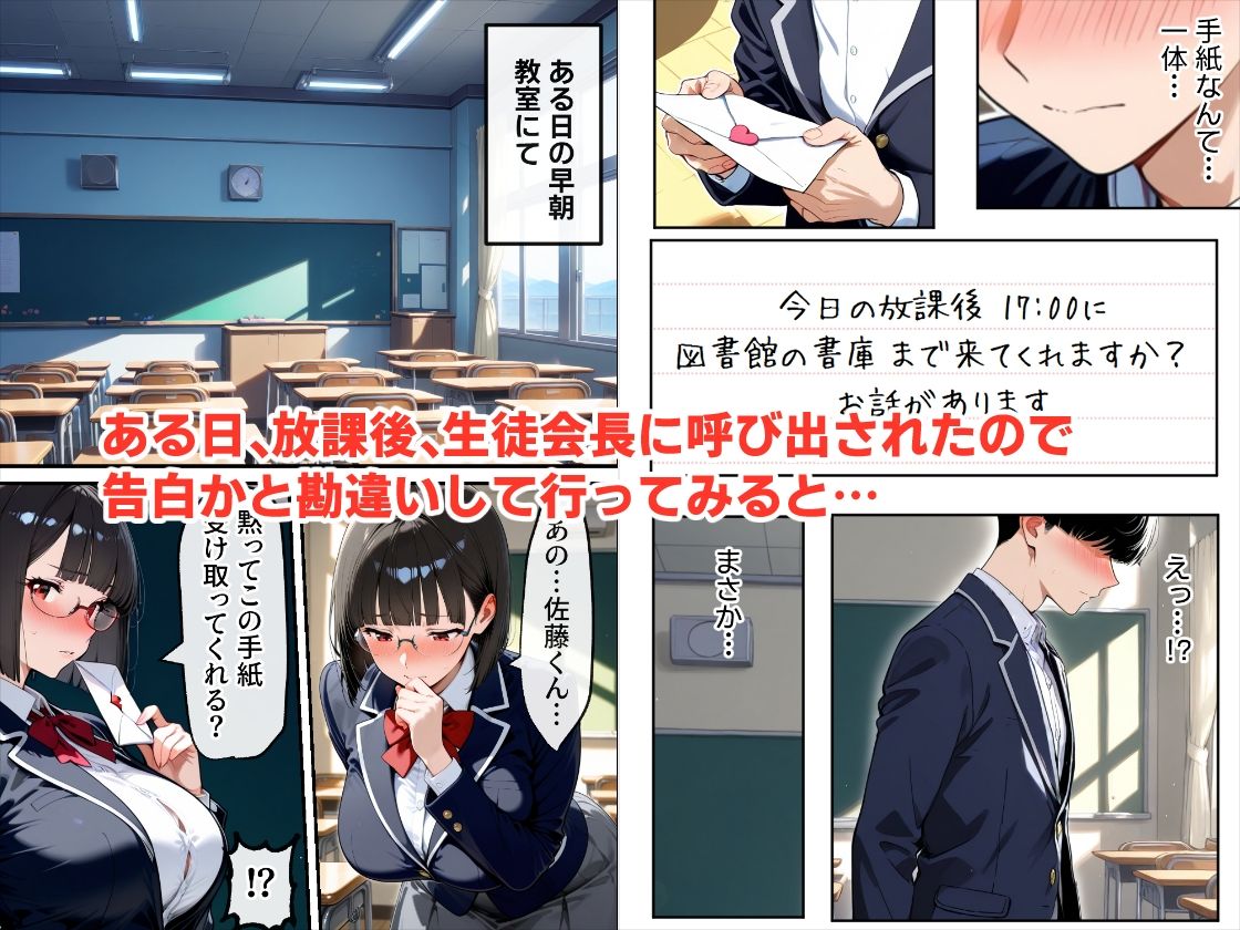 サンプル画像3:生徒会長は僕を虐めることでストレス解消しています(性欲解放戦線 【性欲が理性を超えちゃう系】) [d_581195]