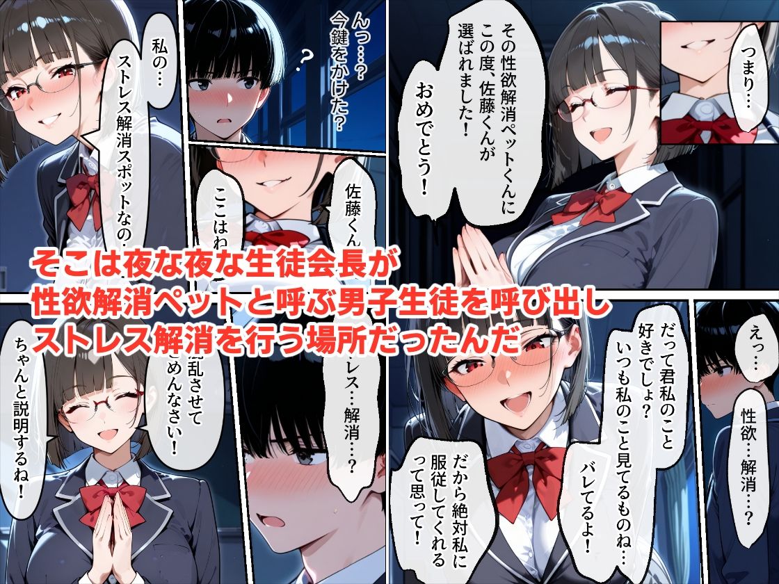 サンプル画像4:生徒会長は僕を虐めることでストレス解消しています(性欲解放戦線 【性欲が理性を超えちゃう系】) [d_581195]