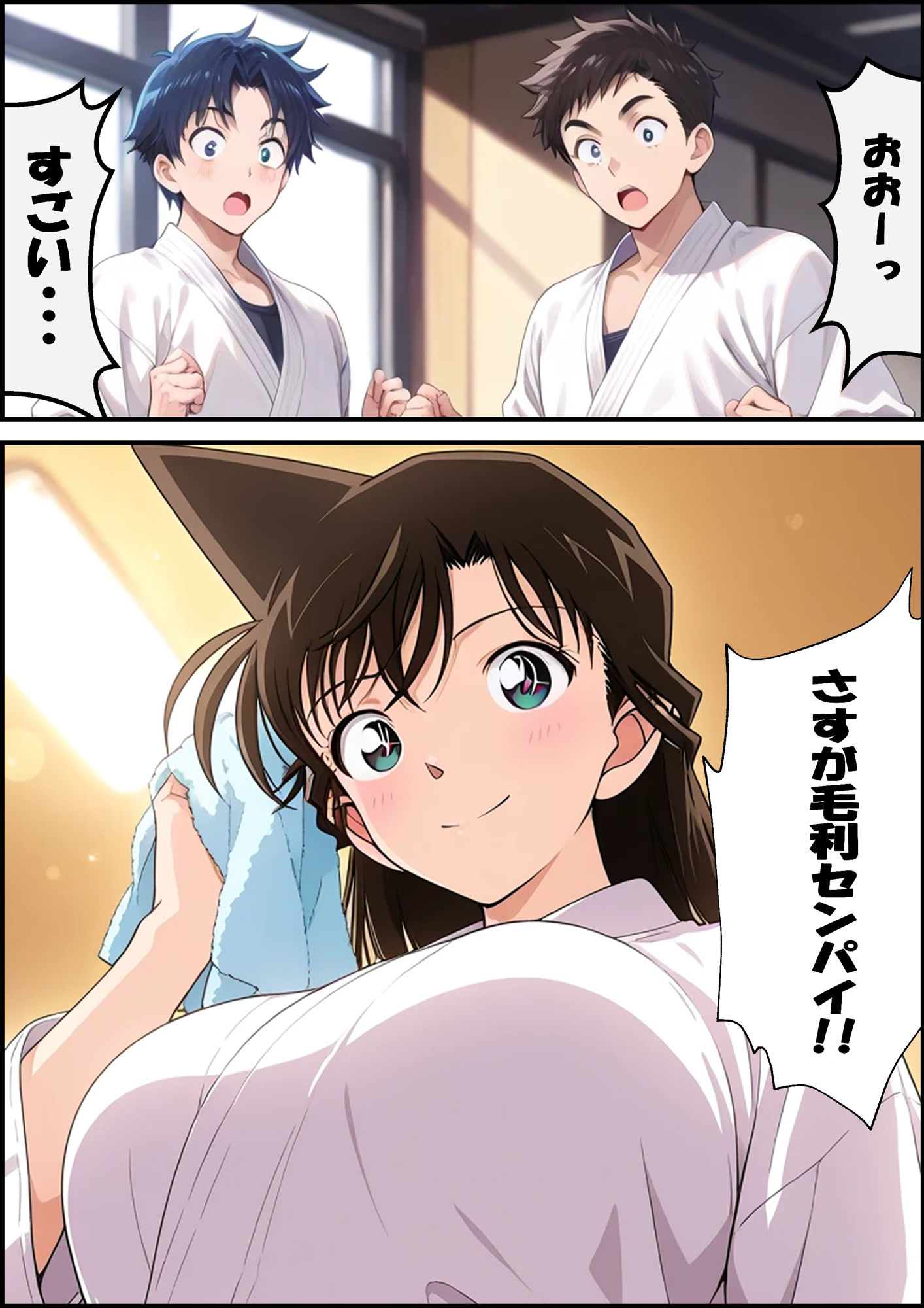 サンプル画像3:名探偵コ〇ン 毛利蘭 強●わいせつ事件(ピート出版) [d_581529]