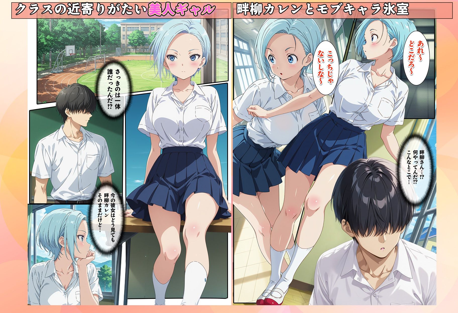 サンプル画像1:先生からクラスの1軍ギャルを見舞いに行くよう言われただけなのに(BK) [d_582736]