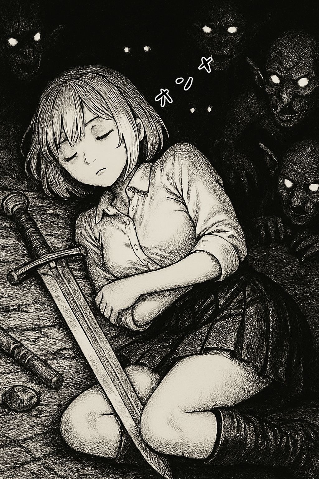 サンプル画像5:女冒険者の地下迷宮探索（ホラー、ダークファンタジー、ゴブリン、睡姦）(dia202503) [d_582936]