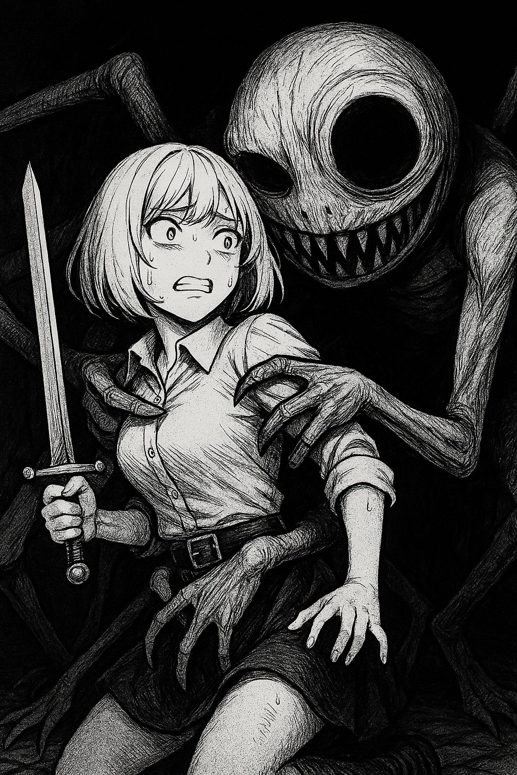 女冒険者の地下迷宮探索(ホラー、ダークファンタジー、ゴブリン、睡姦) 画像10
