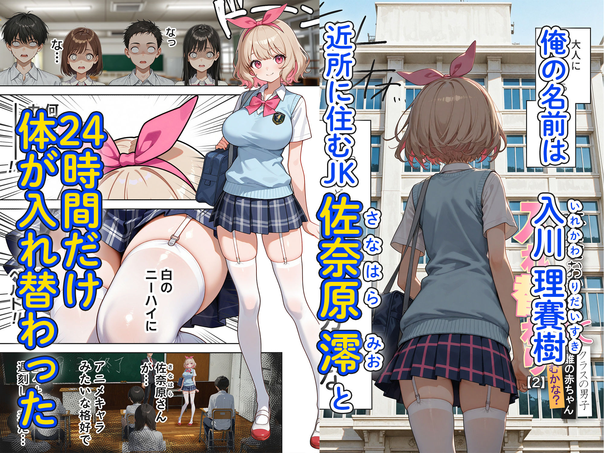 キモおじ⇔JK入れ替わり【2】クラスの男子誰の赤ちゃん孕むかな? 画像1