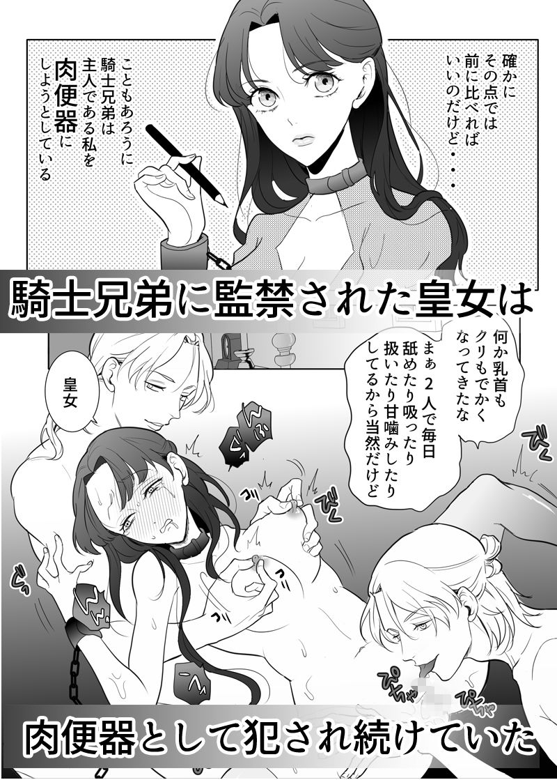 忠実?な騎士兄弟は傲慢皇女様を肉便器にしたい-(2)-皇女脱走編 画像1