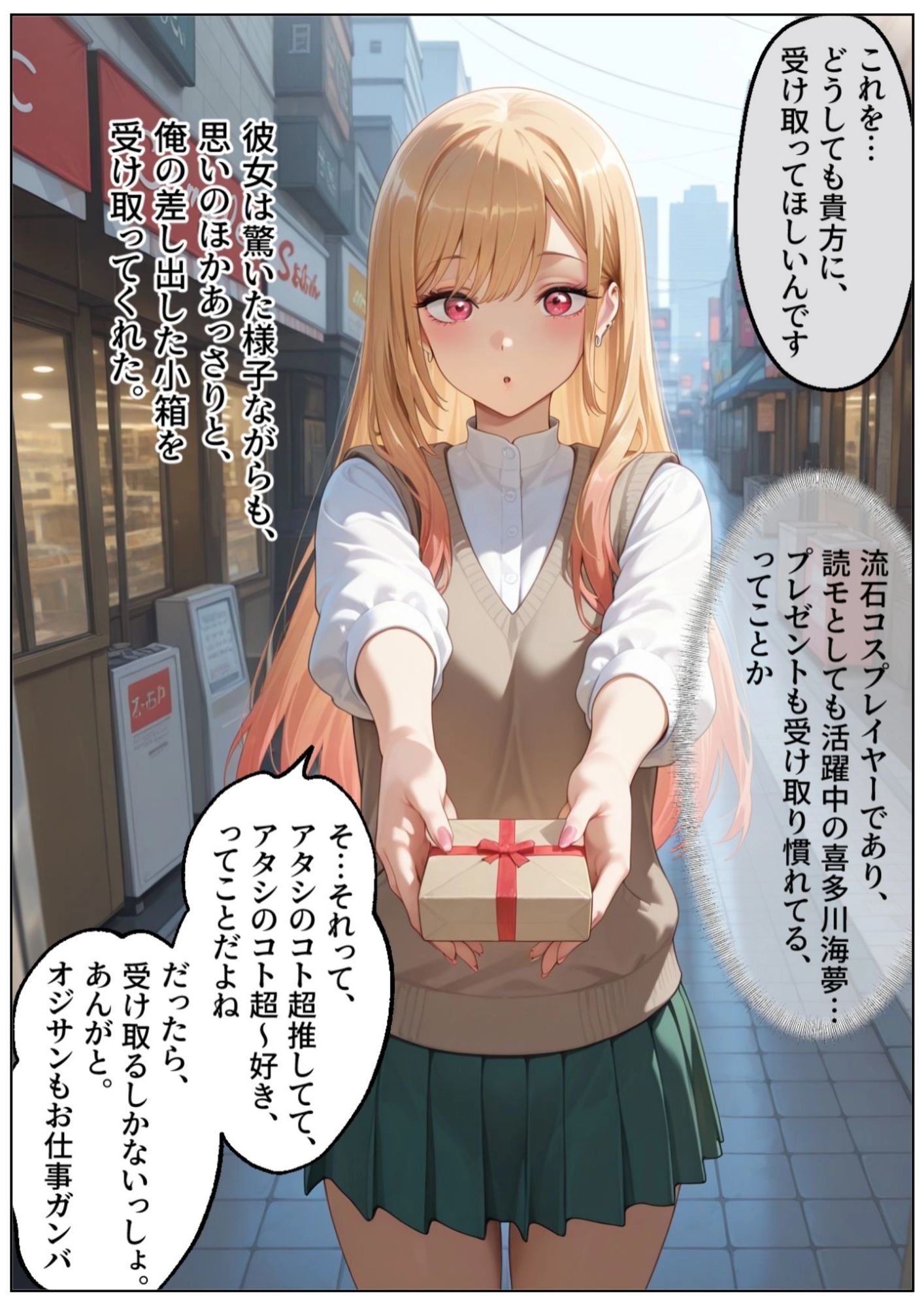 サンプル画像1:おじさんに睡眠薬を飲まされオナホ代わりにされる喜多川さん(いろは) [d_584878]