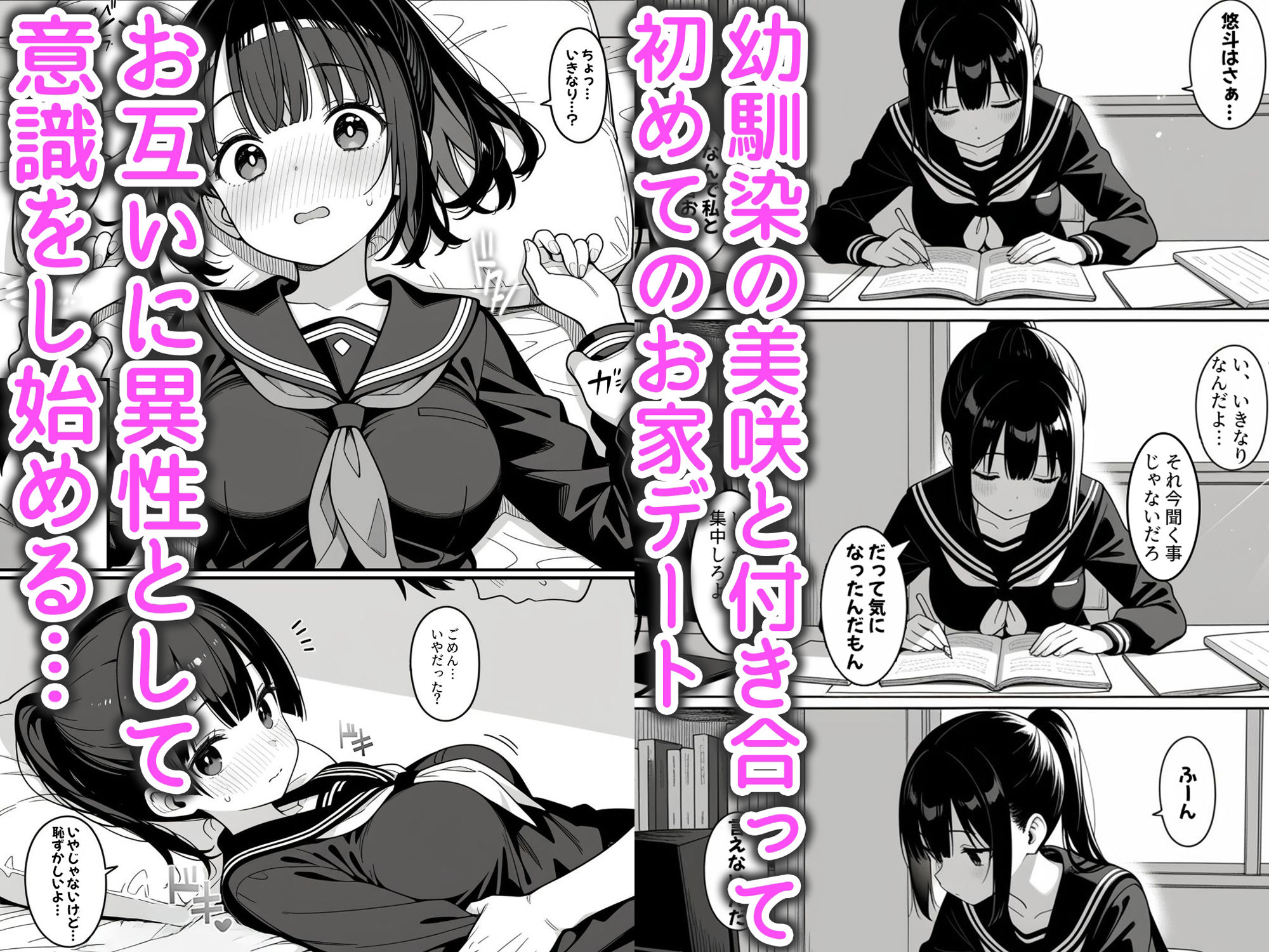 サンプル画像1:幼馴染とドキドキえっち始めました。(ハメ撮り屋) [d_585074]