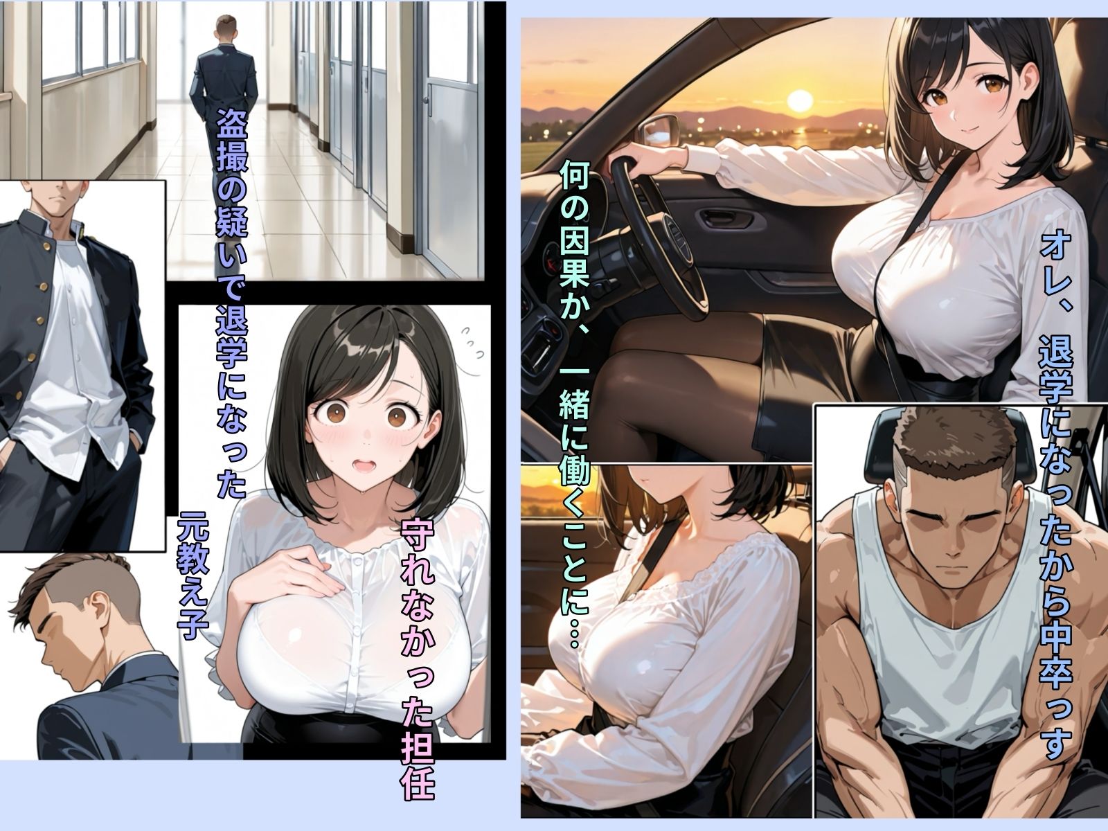 清純巨乳妻は信じたDQN教え子に堕とされて 画像1