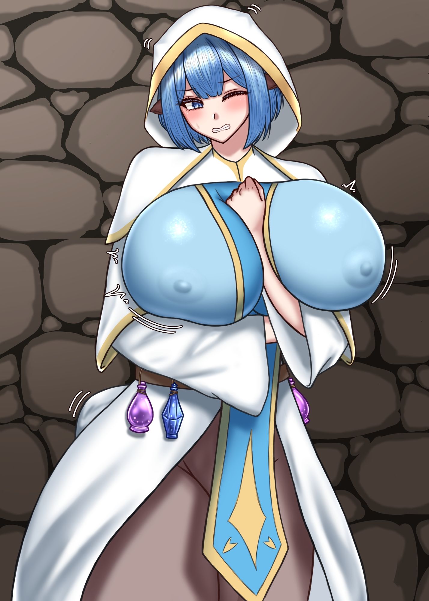 サンプル画像3:勇者パーティーは爆乳人外痴女になる(はねじま屋) [d_585686]