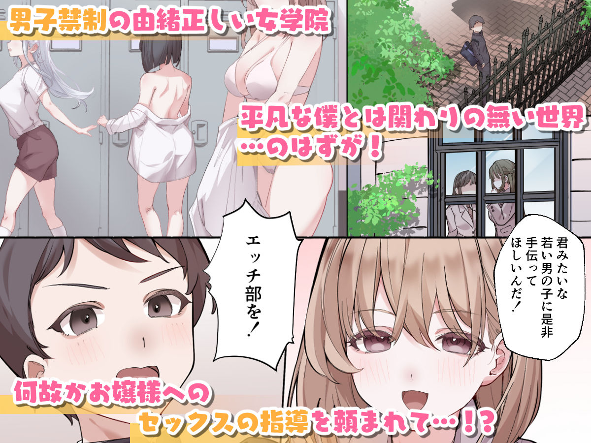 サンプル画像1:お嬢様校でエッチ部の顧問になった俺の中出し性交まみれの日々(やまなし娘。) [d_586214]