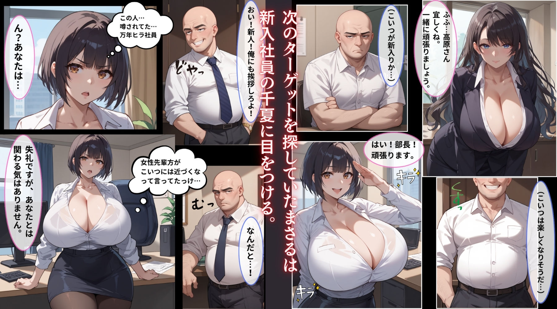 催●支配  万年ヒラ社員の俺を馬鹿にする生意気巨乳新入社員が来たので新人裏研修でメス堕ちさせてみた。 画像4