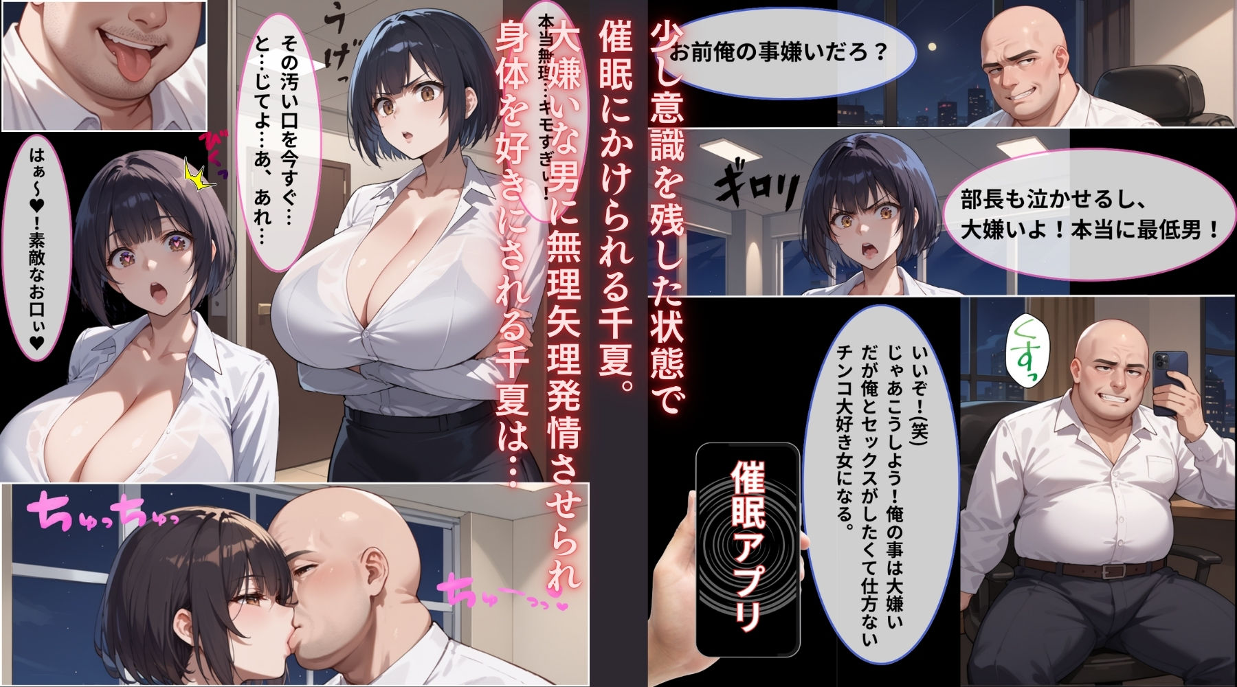 催●支配  万年ヒラ社員の俺を馬鹿にする生意気巨乳新入社員が来たので新人裏研修でメス堕ちさせてみた。 画像7