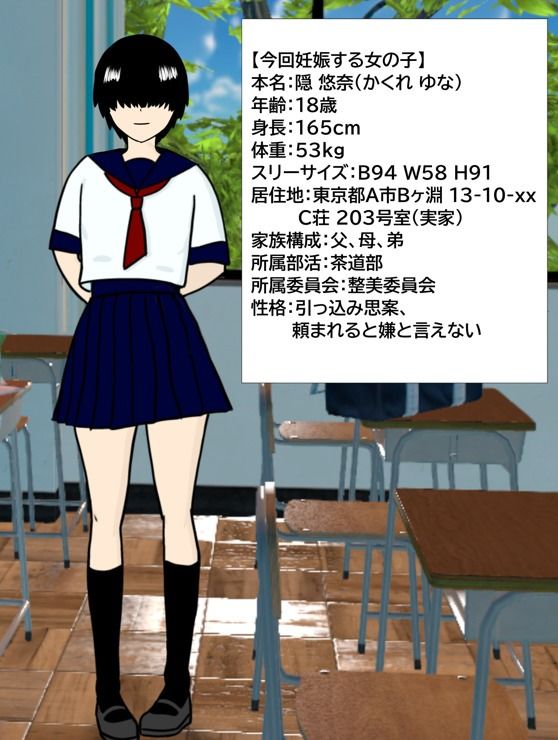 サンプル画像1:メカクレ地味子が、キモオタとの強●中出し交尾で妊娠するまでの記録。(三鷹サイクリング) [d_587236]